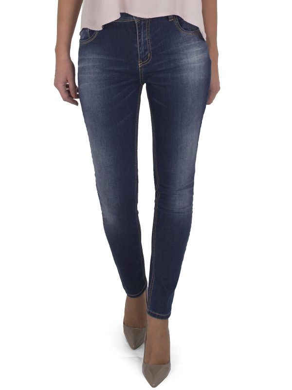 Ψηλόμεσο Γυναικείο Τζίν Skinny Mid Wash