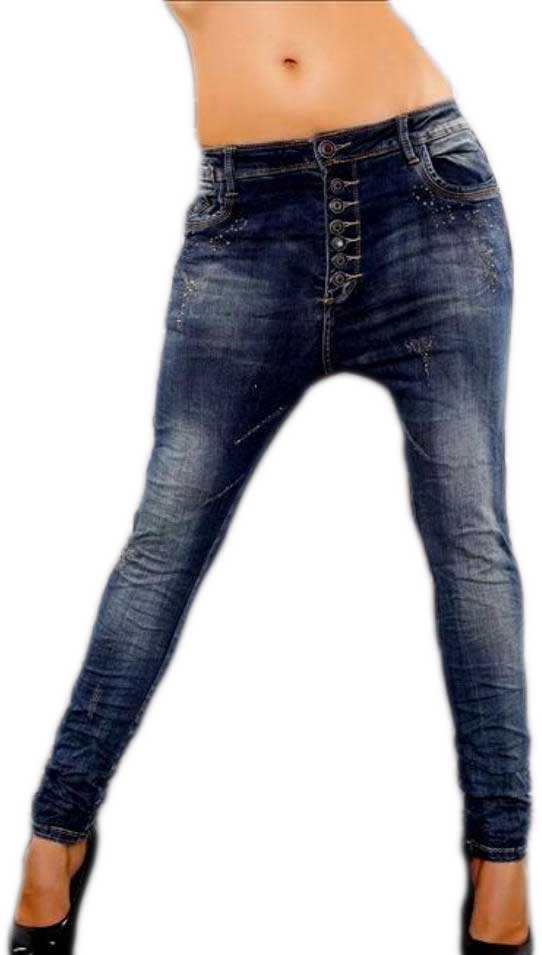 Γυναικείο skinny jeans με στρας