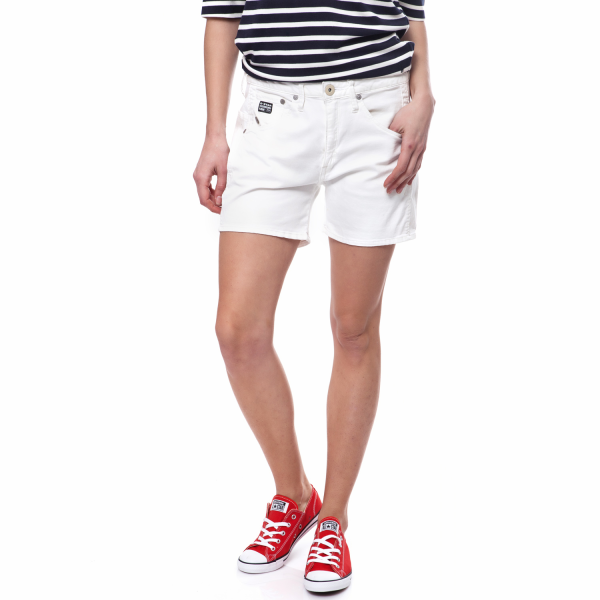 G-STAR RAW - Γυναικείο σορτς G-Star Raw λευκό