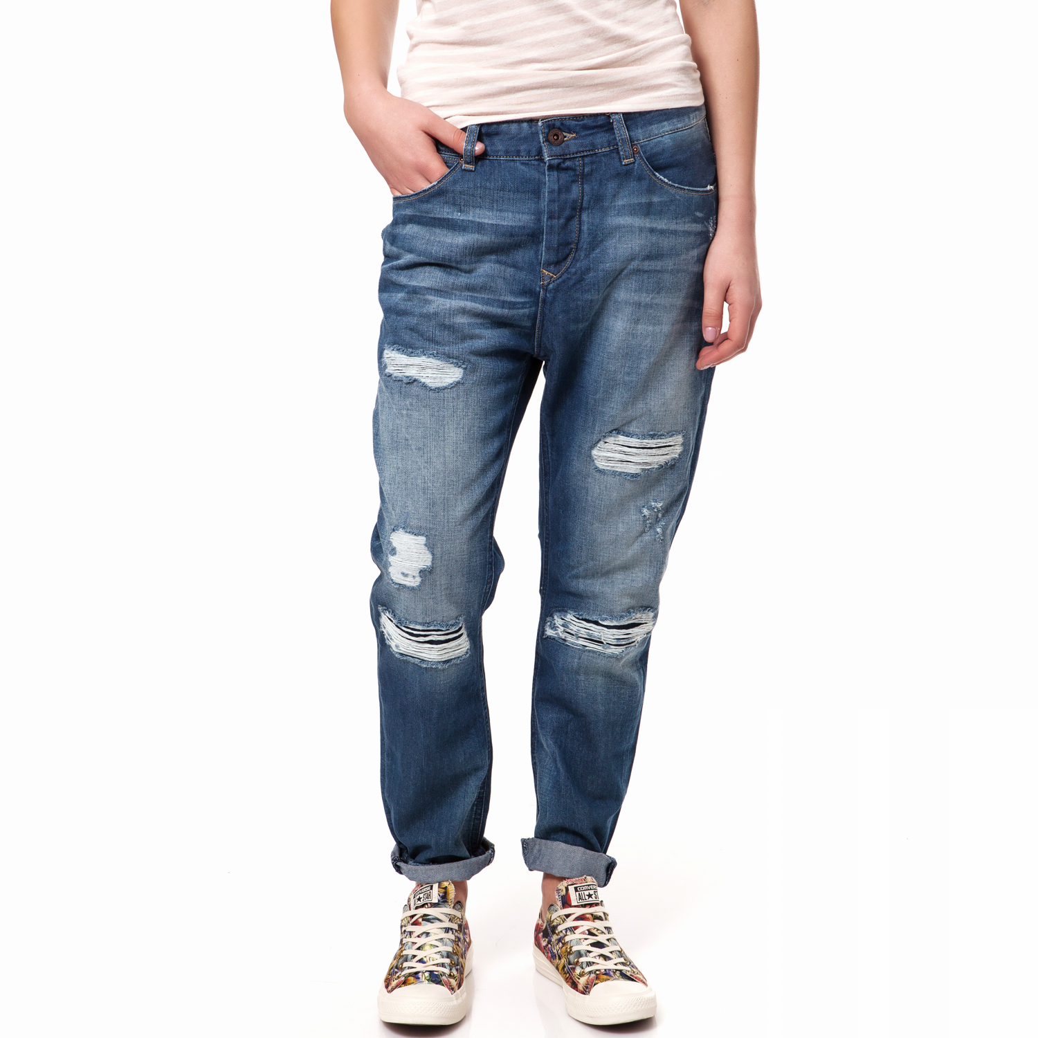 MAISON SCOTCH - Γυναικείο τζιν παντελόνι Maison Scotch μπλε MAISON SCOTCH - Γυναικείο τζιν παντελόνι Maison Scotch μπλε