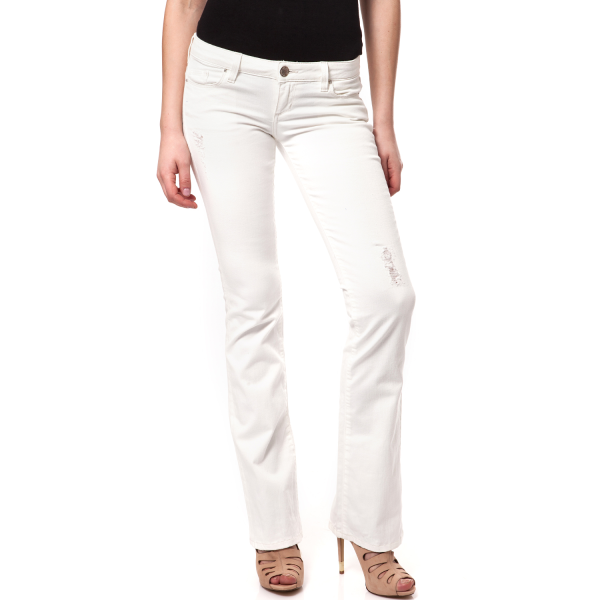 GUESS - Γυναικείο τζιν παντελόνι Guess εκρού