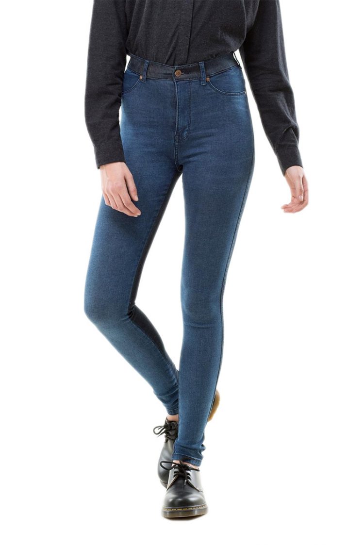 Dr Denim γυναικείο ψηλόμεσο skinny jean Solitaire blue block