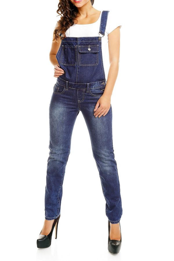 Γυναικεία ελαστική denim σαλοπέτα μπλε Γυναικεία ελαστική denim σαλοπέτα μπλε