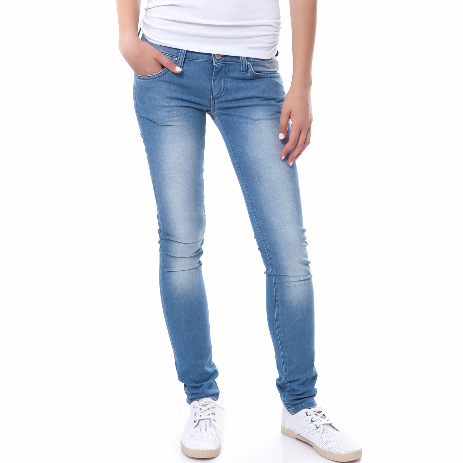CALVIN KLEIN JEANS - Γυναικείο τζιν παντελόνι Calvin Klein Jeans μπλε CALVIN KLEIN JEANS - Γυναικείο τζιν παντελόνι Calvin Klein Jeans μπλε