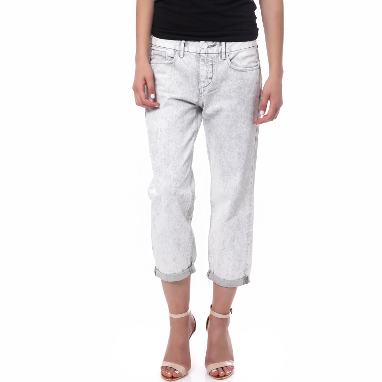 CALVIN KLEIN JEANS - Γυναικείο τζιν παντελόνι Calvin Klein Jeans λευκό