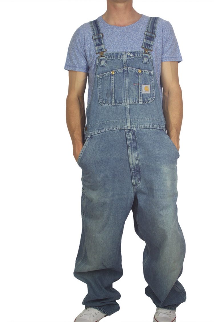 90s vintage faded denim overall