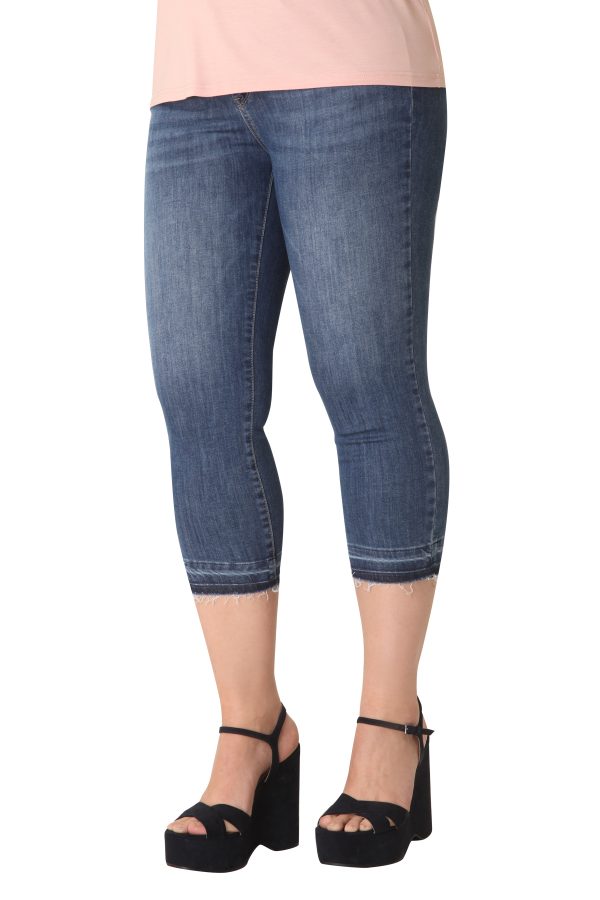 Skinny τζιν κάπρι κομμένο
