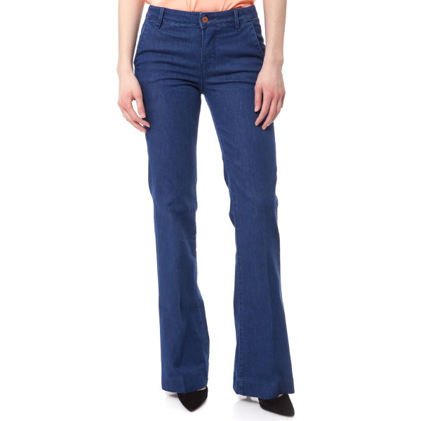 GUESS - Γυναικείο τζιν παντελόνι CLARICE CHINO VIOLET SUPERST Guess μπλε