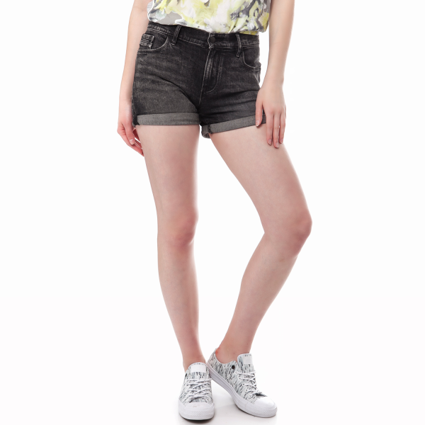 CALVIN KLEIN JEANS - Γυναικείο τζιν σορτς Calvin Klein Jeans μαύρο-γκρι