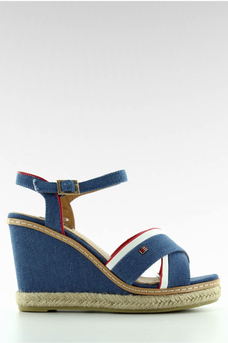 Τζιν πλατφόρμες εσπαντρίγιες - Μπλε Τζιν πλατφόρμες εσπαντρίγιες - Μπλε 1