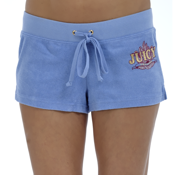 JUICY COUTURE - Γυναικείο σορτς Juicy Couture σιέλ JUICY COUTURE - Γυναικείο σορτς Juicy Couture σιέλ