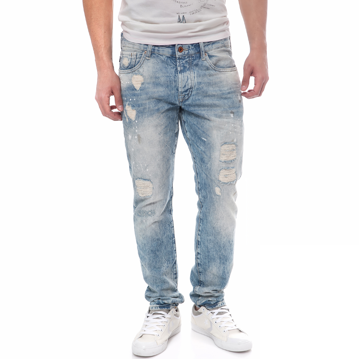 Scotch Soda Bambakero Tzin Panteloni Se Mple Anoixto Xrwma