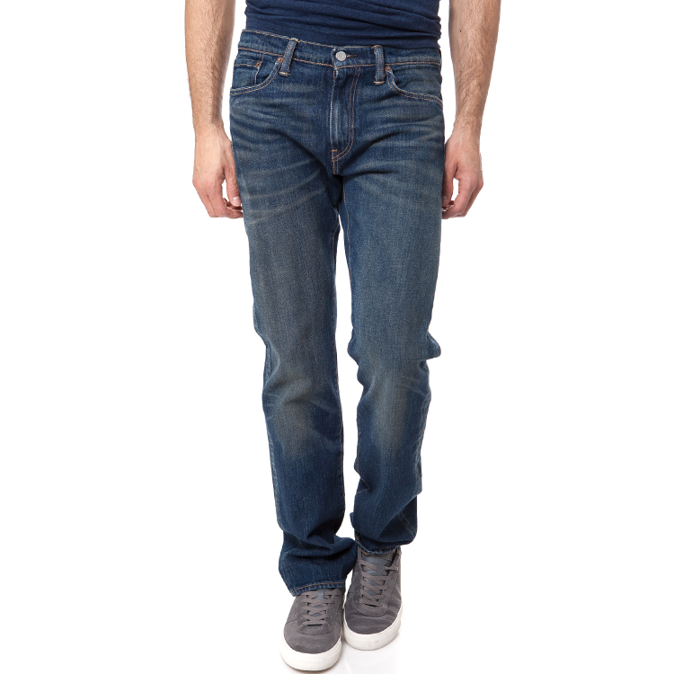 LEVI'S - Ανδρικό τζιν παντελόνι Levi's 504 REGULAR STRAIGHT FIT σκούρο μπλε