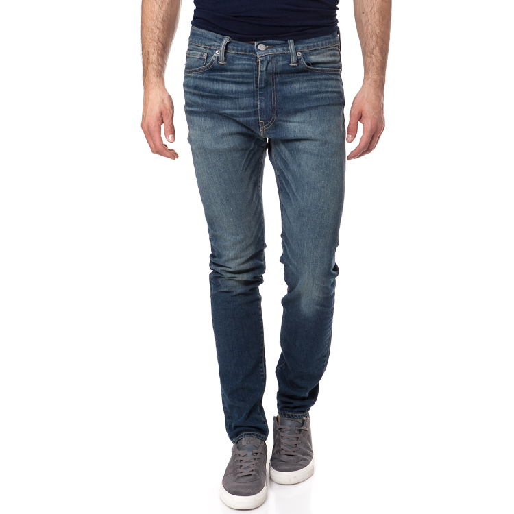 LEVI'S - Ανδρικό τζιν παντελόνι Levi's 510 SKINNY FIT ξεβαμμένο μπλε