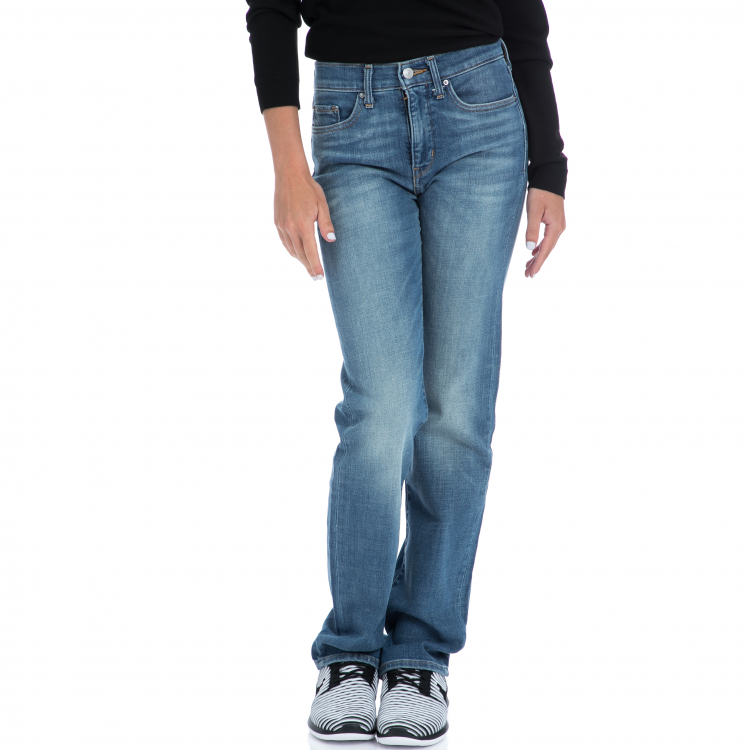 LEVI'S - Γυναικειο τζιν παντελόνι Levi's 314 SHAPING STRAIGHT OUTSIDER μπλε