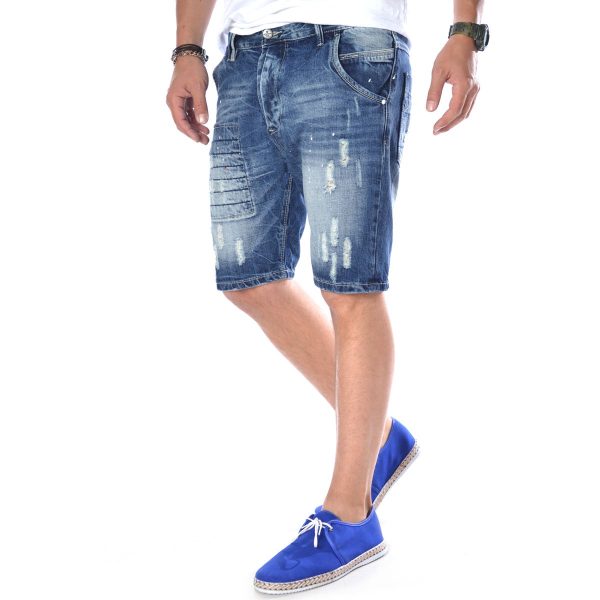 Ανδρική Βερμούδα Brokres 17015-810-0763-DENIM