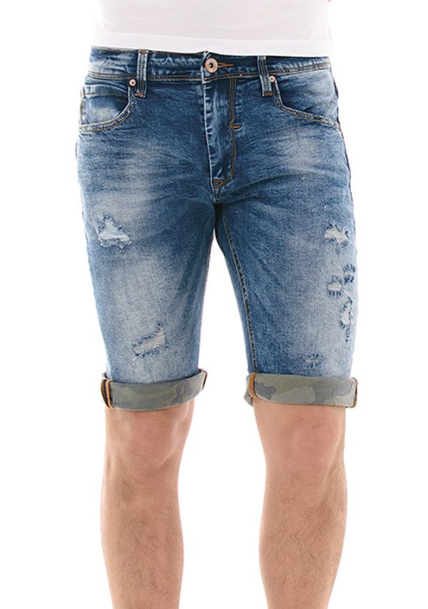 Ανδρική Βερμούδα Jean Fashion Blue Ανδρική Βερμούδα Jean Fashion Blue