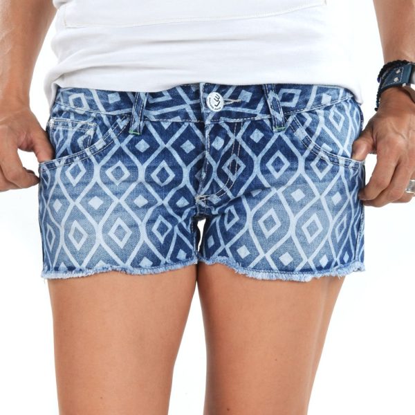 Brokers Woman Shorts-101-8638 Denim