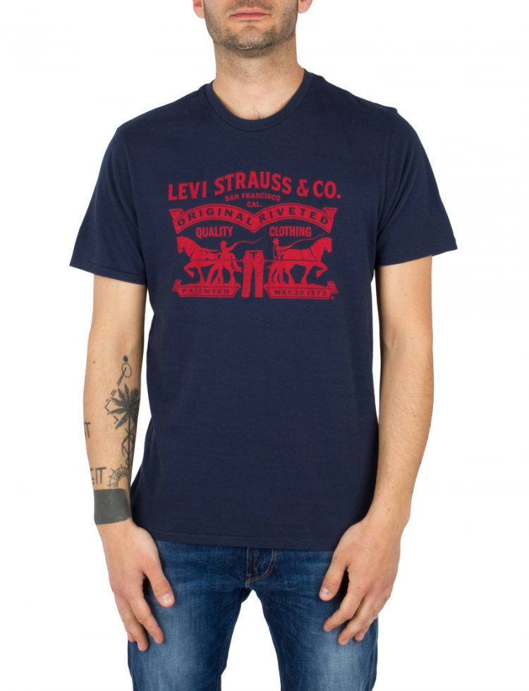 LEVIS T-Shirt GRAPHIC SETIN NECK 2HORSE DRES - BLUES LEV17783-0104 117