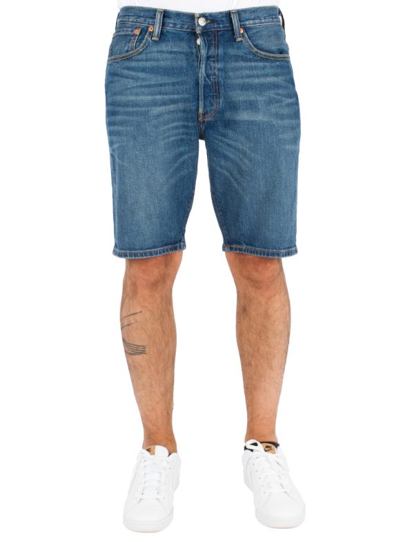 LEVIS Βερμούδα 501 HEMMED SHORT WINNER-MED INDIGO-WORN IN LEV36512-0045 117 LEVIS Βερμούδα 501 HEMMED SHORT WINNER-MED INDIGO-WORN IN LEV36512-0045 117