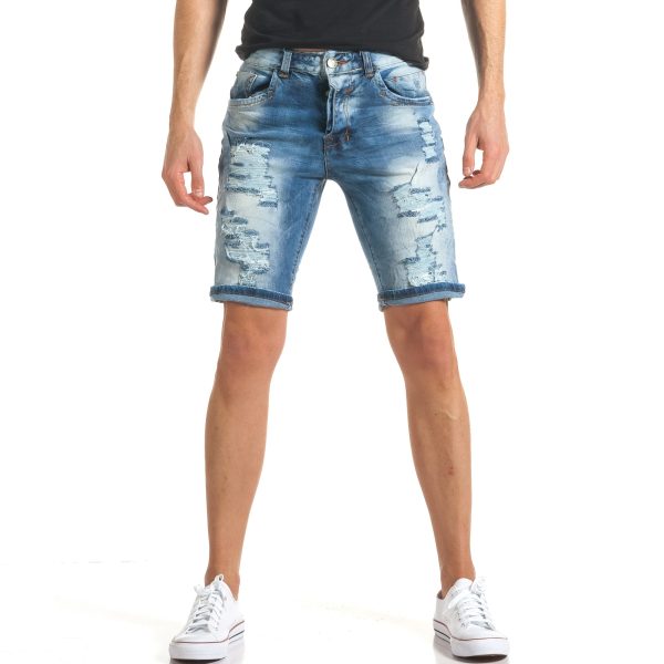 Ανδρικό γαλάζιο τζιν βερμούδα Always Jeans Ανδρικό γαλάζιο τζιν βερμούδα Always Jeans