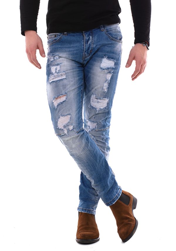 Ανδρικό Jean Παντελόνι Enos Wear White Ανδρικό Jean Παντελόνι Enos Wear White