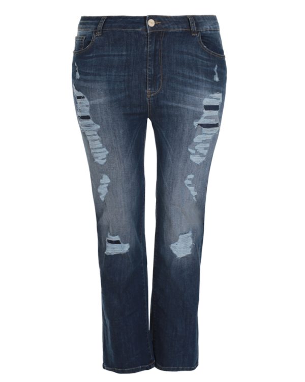 Τζιν cosy blue σε boyfriend γραμμή (Denim, XS)