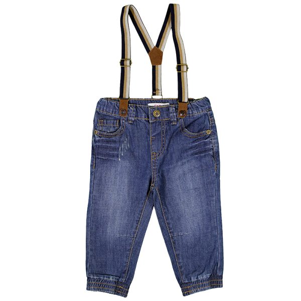 Παντελόνι τζιν με τιράντες (Αγόρι 9 μηνών-3 ετών) 00211641