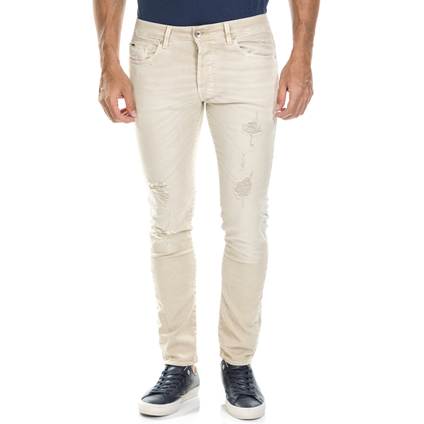 GAS - Ανδρικό παντελόνι TASCHE NORTON CARROT ENTROG GAS μπεζ