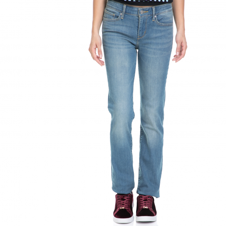 LEVI'S - Γυναικείο τζιν παντελόνι 714 STRAIGHT WILD SIDE W/O DES LEVI'S μπλε
