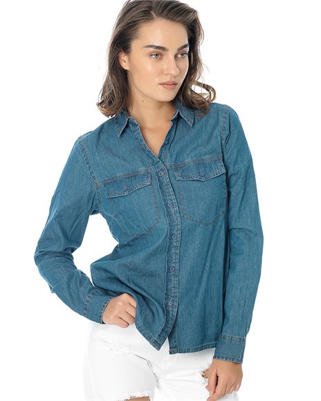 Ντένιμ πουκάμισο - MEDIUM BLUE