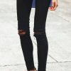 BLACK CUT JEANS