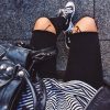 BLACK CUT JEANS 4