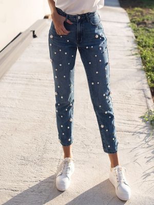 PEARL MOM FIT JEANS