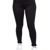 Γυναικείο μαύρο ελαστικό τζιν παντελόνι Plus Size 4