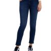 Γυναικείο Blue Jean Denim Mom Fit με ξεβάμματα