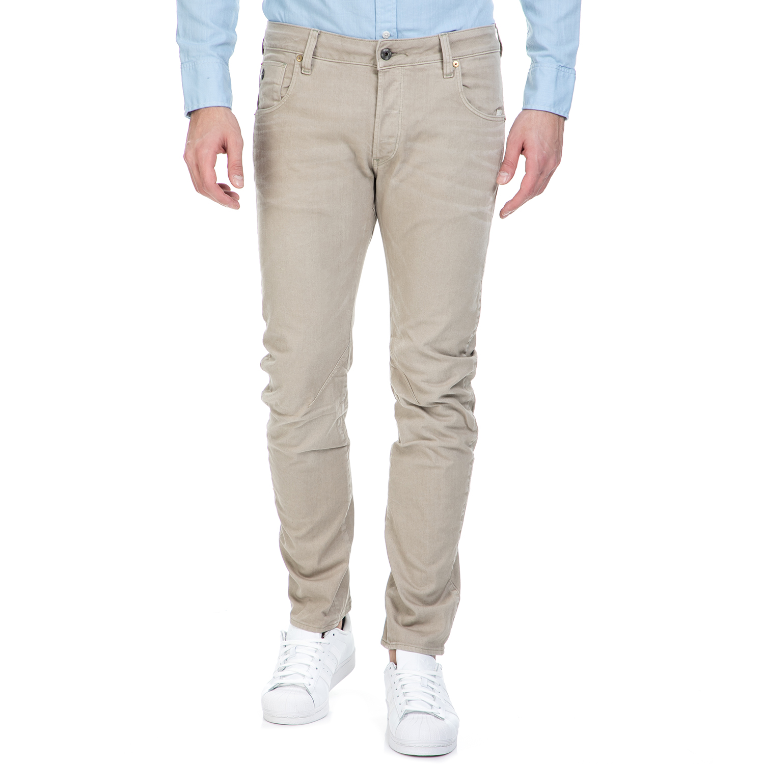 G-STAR RAW - Ανδρικό τζιν παντελόνι G-Star Raw Arc 3D Slim COJ μπεζ G-STAR RAW - Ανδρικό τζιν παντελόνι G-Star Raw Arc 3D Slim COJ μπεζ