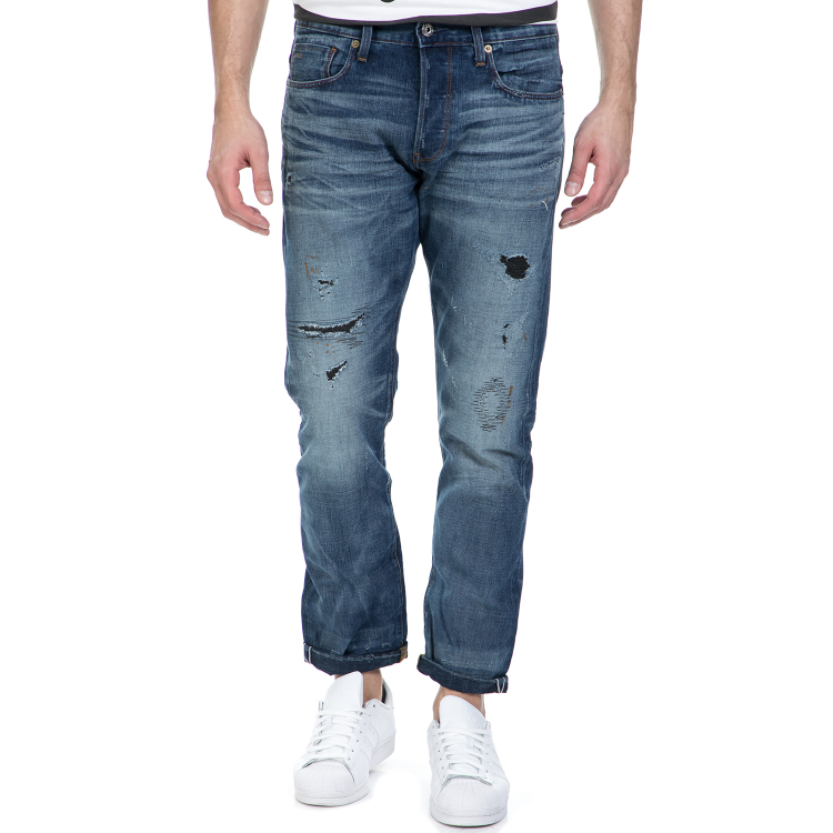 G-STAR RAW - Ανδρικό τζιν παντελόνι G-Star Raw 3301 Tapered RL σκούρο μπλε