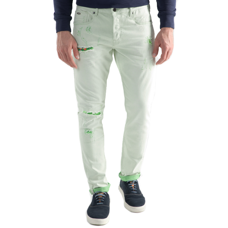 SCOTCH & SODA - Ανδρικό τζιν πράσινο παντελόνι Scotch & Soda 5-pocket pant in twill quality