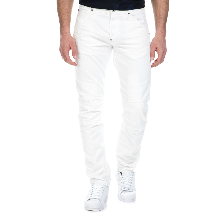 G-STAR RAW - Ανδρικό τζιν παντελόνι G-Star Raw 5620 3D Tapered λευκό