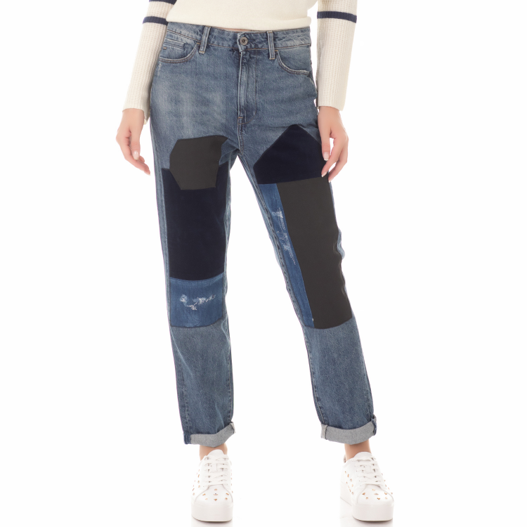 G-STAR RAW - Γυναικείο τζιν παντελόνι MIDGE SEC HIGH BOYFRIEND G-STAR RAW μπλε