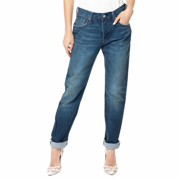 LEVI'S - Γυναικείο τζιν boyfriend παντελόνι Levi's Jeans Original Fit 501 μπλε