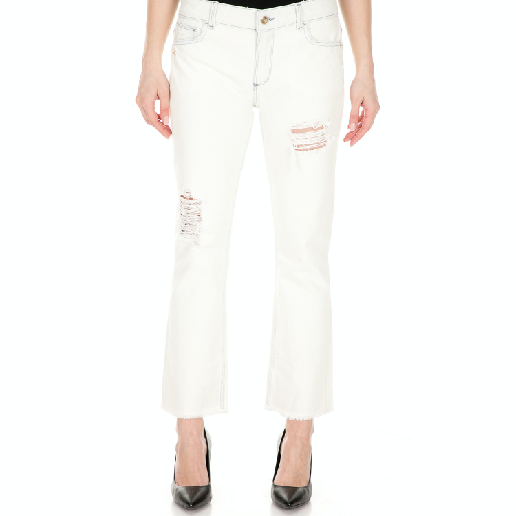 BYBLOS - Γυναικειο τζιν παντελόνι BYBLOS λευκό