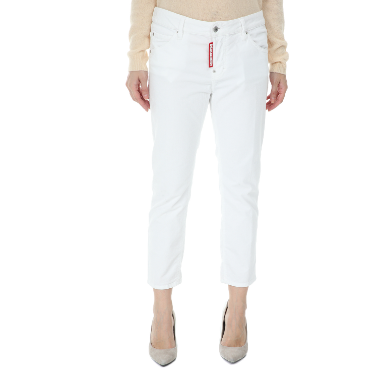 D-SQUARED - Γυναικείο jean παντελόνι DSQUARED2 λευκό