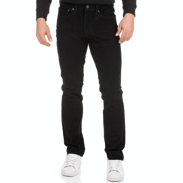 LEVI'S - Ανδρικό κοτλέ παντελόνι LEVI'S 511 SLIM MINERAL μαύρο