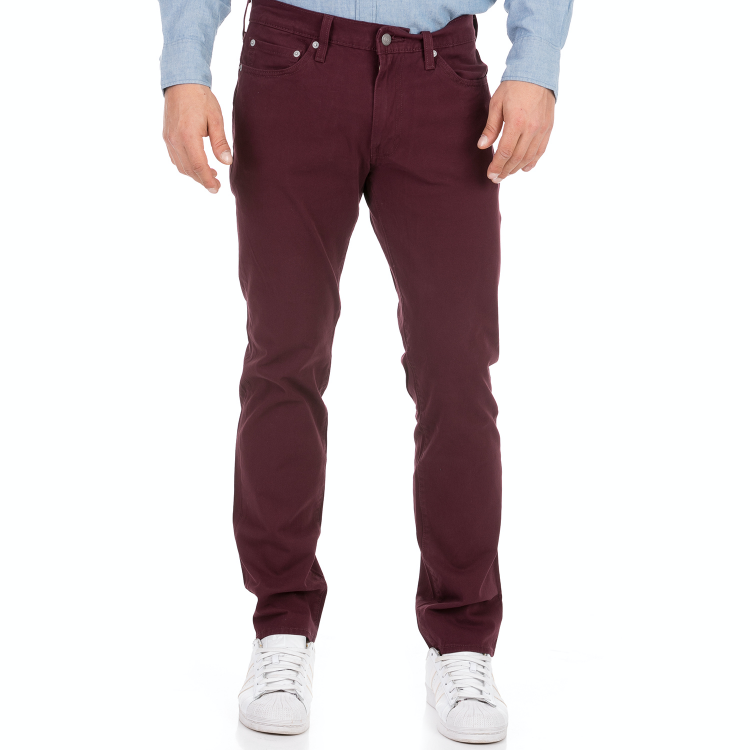 LEVI'S - Ανδρικό jean παντελόνι LEVI'S 511 SLIM WINETASTING BI μπορντό