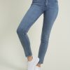 Γυναικείο μπλε τζιν παντελόνι Scarlett Skinny L526LSPS