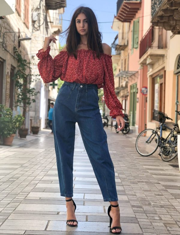 Γυναικείο Blue Jean Balloon Fit LY9017 Γυναικείο Blue Jean Balloon Fit LY9017