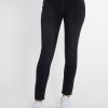 Γυναικείο μαύρο ξεθωριασμένο Jean Denim Momfit HM6189