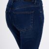 Γυναικείο Blue Jean Denim Mom Fit με ξεβάμματα